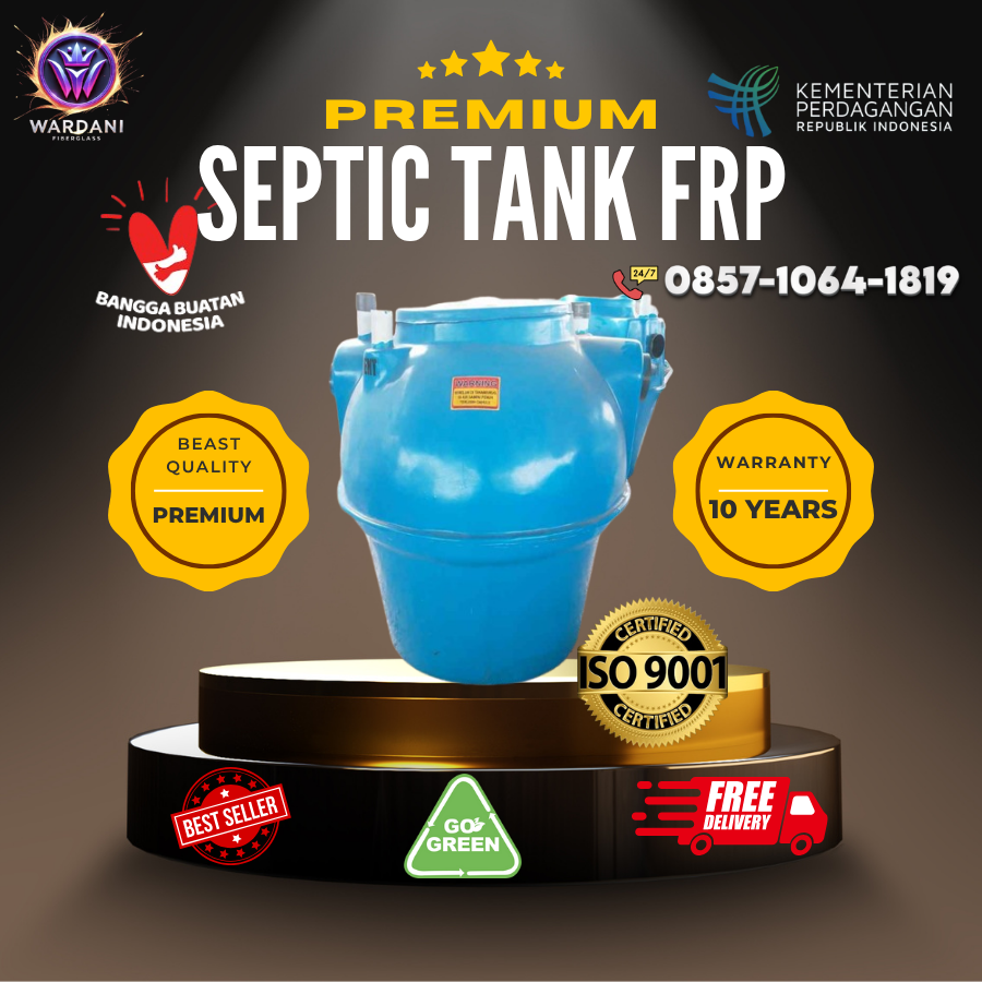 Septic Tank BIO - Tangki Fiberglass FRP Berkualitas Industri dari PT Wardani Nusantara Fiberglass BIONUS®