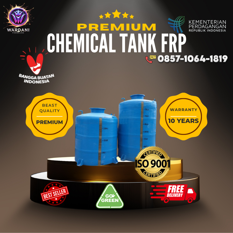 Tangki Kimia - Tangki Fiberglass FRP Berkualitas Industri dari PT Wardani Nusantara Fiberglass BIONUS®