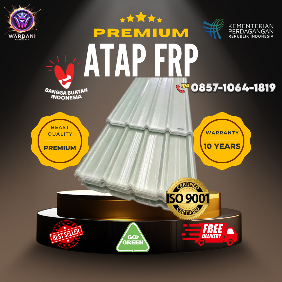 Atap Fiberglass - Tangki Fiberglass FRP Berkualitas Industri dari PT Wardani Nusantara Fiberglass BIONUS®